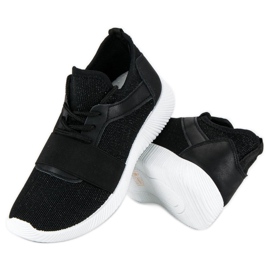 Sorte slip-on sko 2