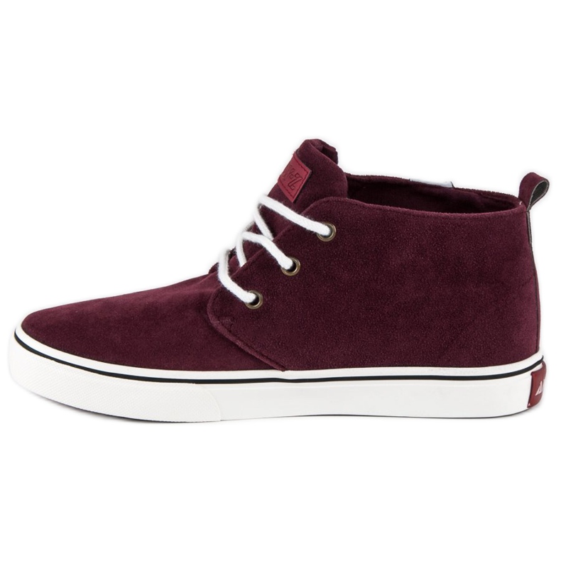 Andy Z Ankelsneakers i ruskind rød 1