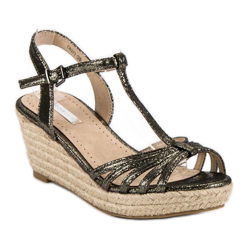 Corina Wedge espadrilles sandaler grå 1