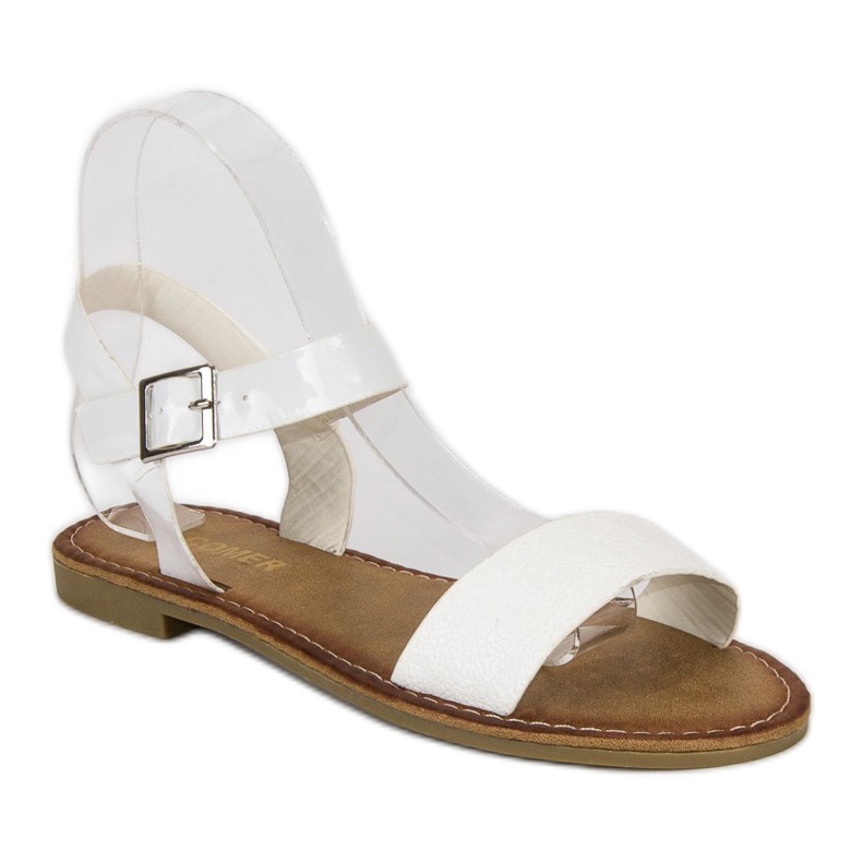 Comer Elegante hvide sandaler 1