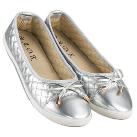 Quiltede ballerinaer grå 2