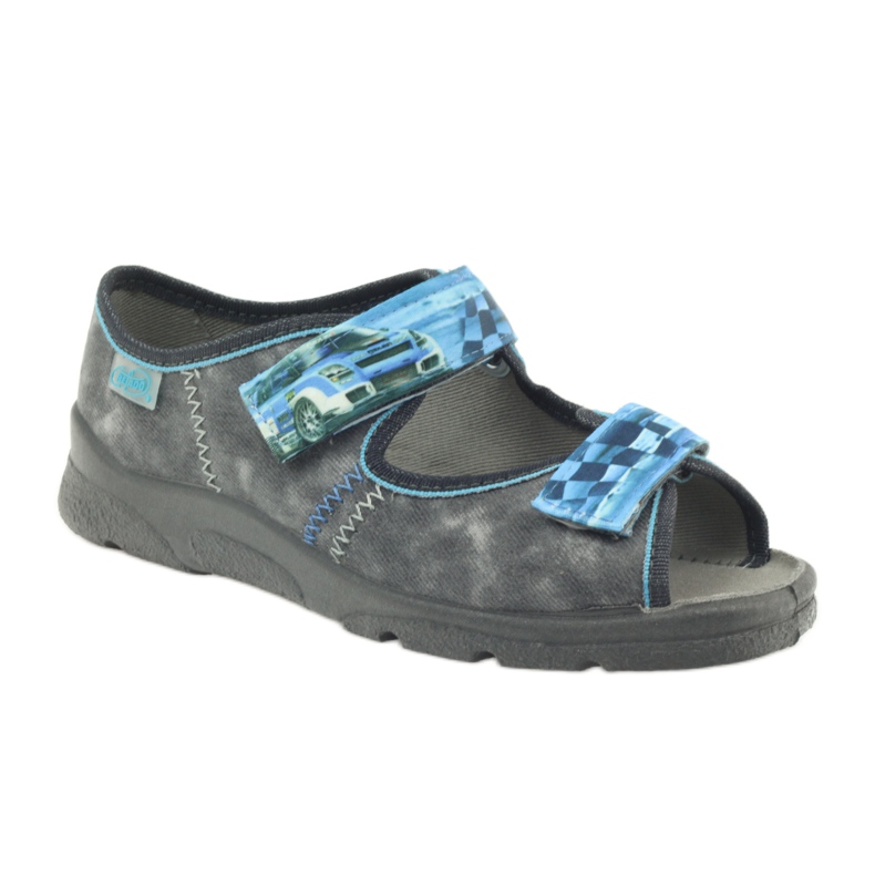 Befado 969y117 grå sandaler blå 1