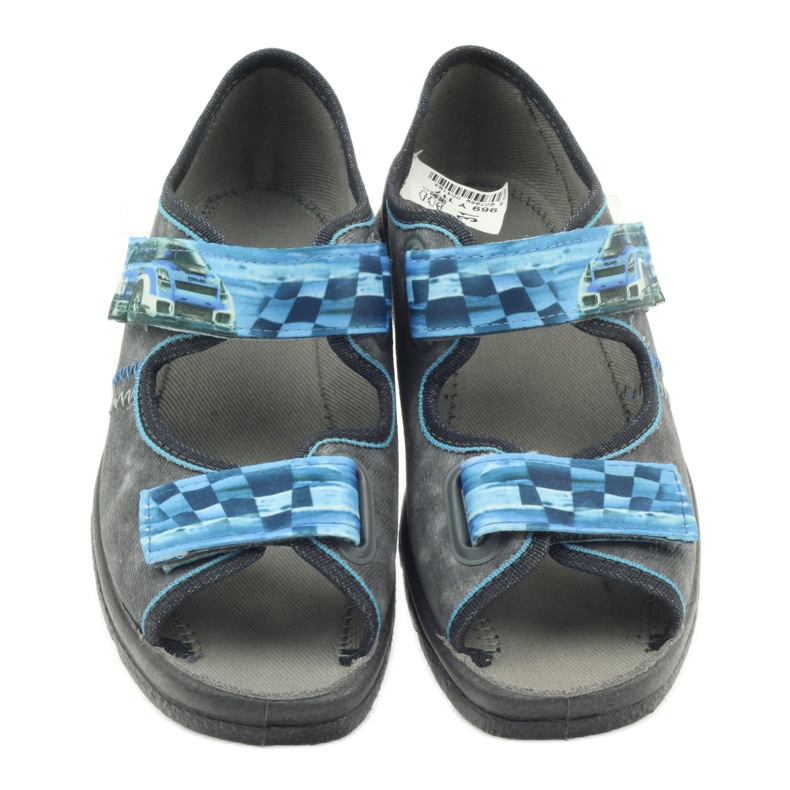 Befado 969y117 grå sandaler blå 3