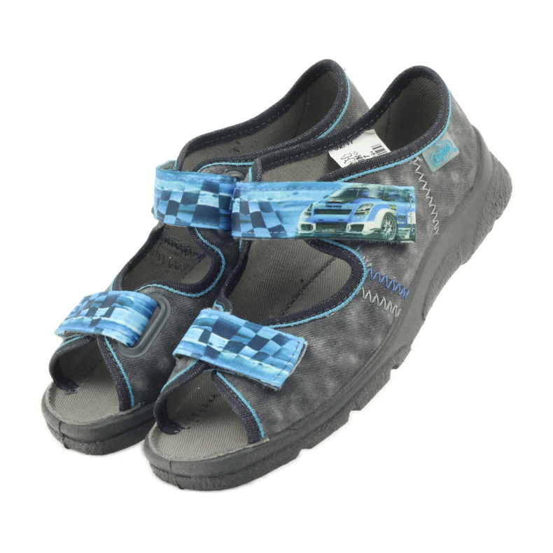 Befado 969y117 grå sandaler blå 4