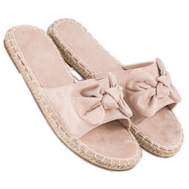 Espadriller i ruskind brun 1