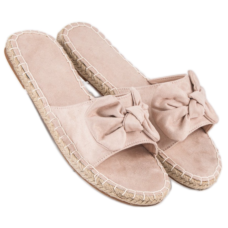 Espadriller i ruskind brun 1