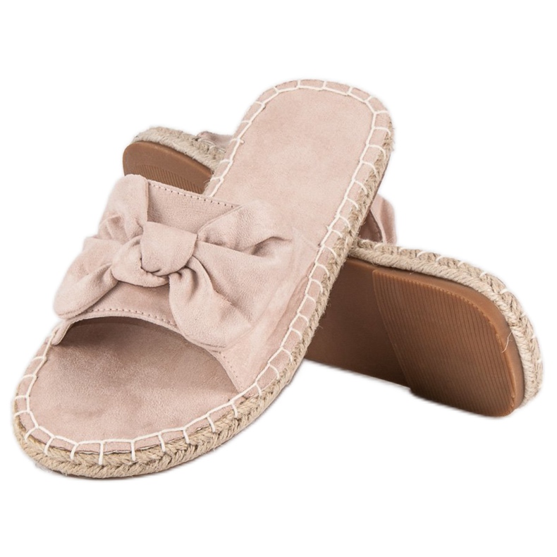Espadriller i ruskind brun 2