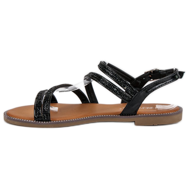 Bestelle Sorte kvindelige sandaler 1