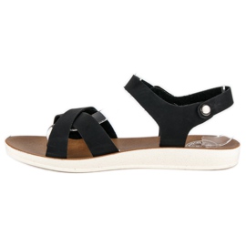 Sorte sandaler med spænde 1