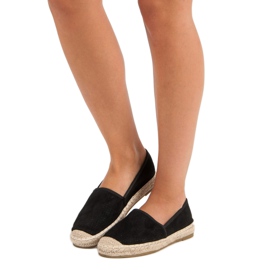 Bestelle Gennembrudte sorte espadriller 1