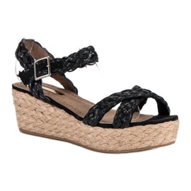 Corina Sorte espadrillesandaler 1