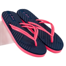 Ax Boxing Gummi flip-flops blå lyserød 1
