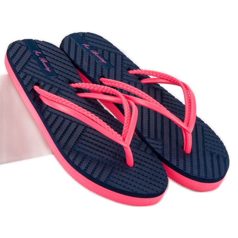 Ax Boxing Gummi flip-flops blå lyserød 1
