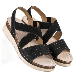 Slip-on vinceza sandaler sort 2