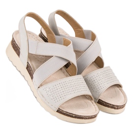 Slip-on vinceza sandaler brun grå flerfarvet 1