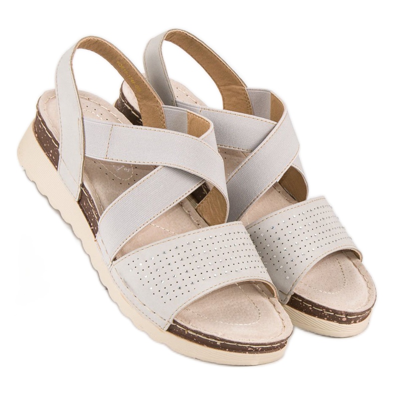 Slip-on vinceza sandaler brun grå flerfarvet 1