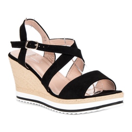 Anesia Paris Sorte kilesandaler 1