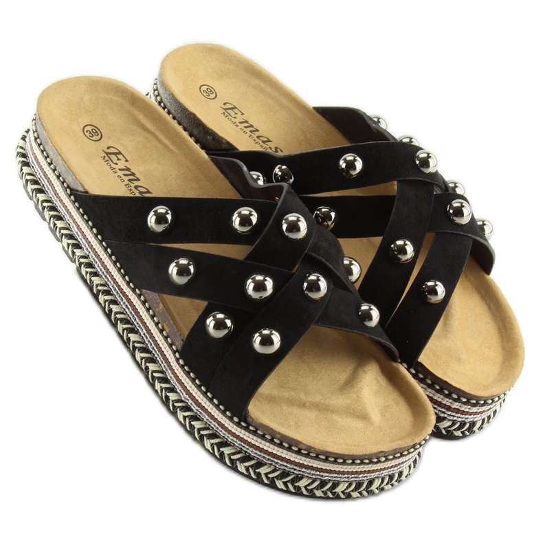 Sort Espadrilles BV-418 sort 2