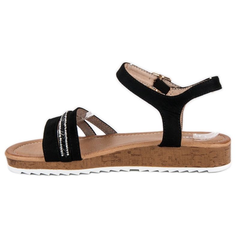 Ch. Creation Dame sorte sandaler 1
