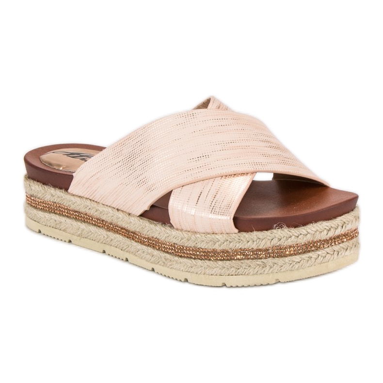 Espadriller pudder hjemmesko lyserød 1