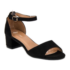 Via Giulia  Sorte højhælede sandaler 1