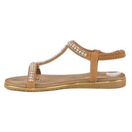Juliet Kamel flade sandaler brun 2