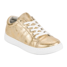 Sport Golden Knotted Sneakers gylden 1