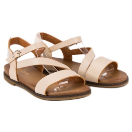 Komfortable flade sandaler brun 6