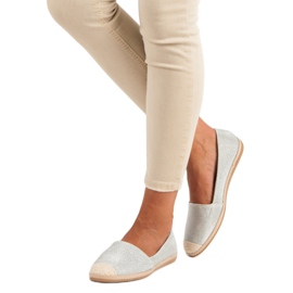 Glitter espadriller grå 2