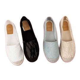 Seastar Beige espadriller med blonder 1