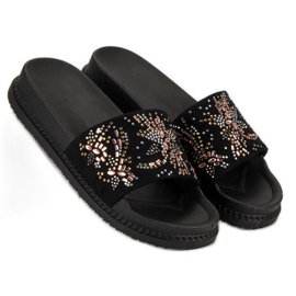 Kvindelige flip-flops sort 2