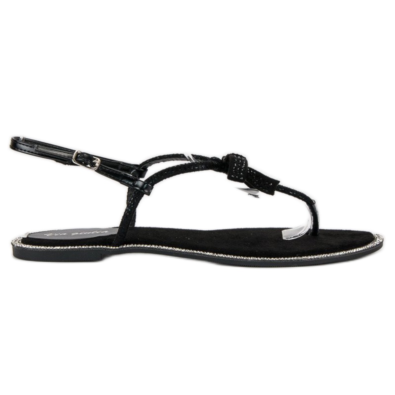 Via Giulia  Elegante japanske sandaler sort 2