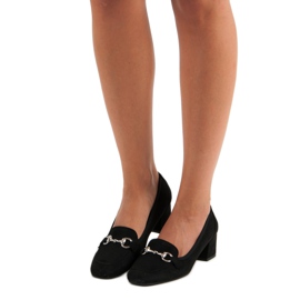 VINCEZA Pumps i sort ruskind 1
