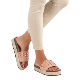Anesia Paris Pink espadrilles hjemmesko lyserød 1