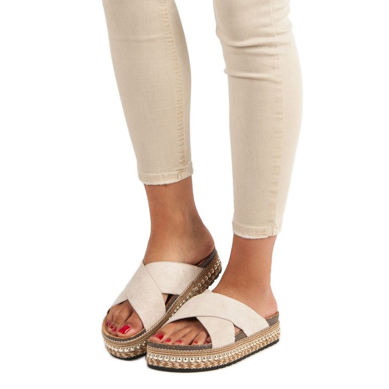 Bello Star Platform flip-flops brun 2