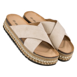 Bello Star Platform flip-flops brun 1