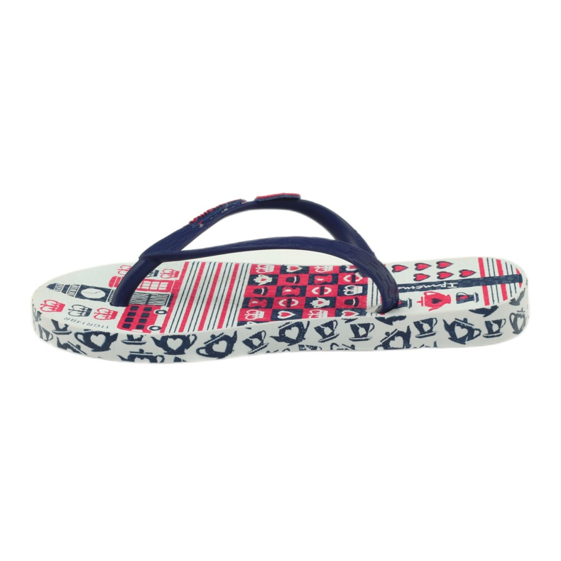 Navy Blue Flip -Flops med Ipanema Vandmønstre 81640 Navy Blue blå 2