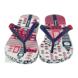 Navy Blue Flip -Flops med Ipanema Vandmønstre 81640 Navy Blue blå 3