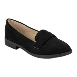 Small Swan Ruskind loafers sort 1
