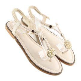 Beige sandaler til kvinder 7537 beige 2