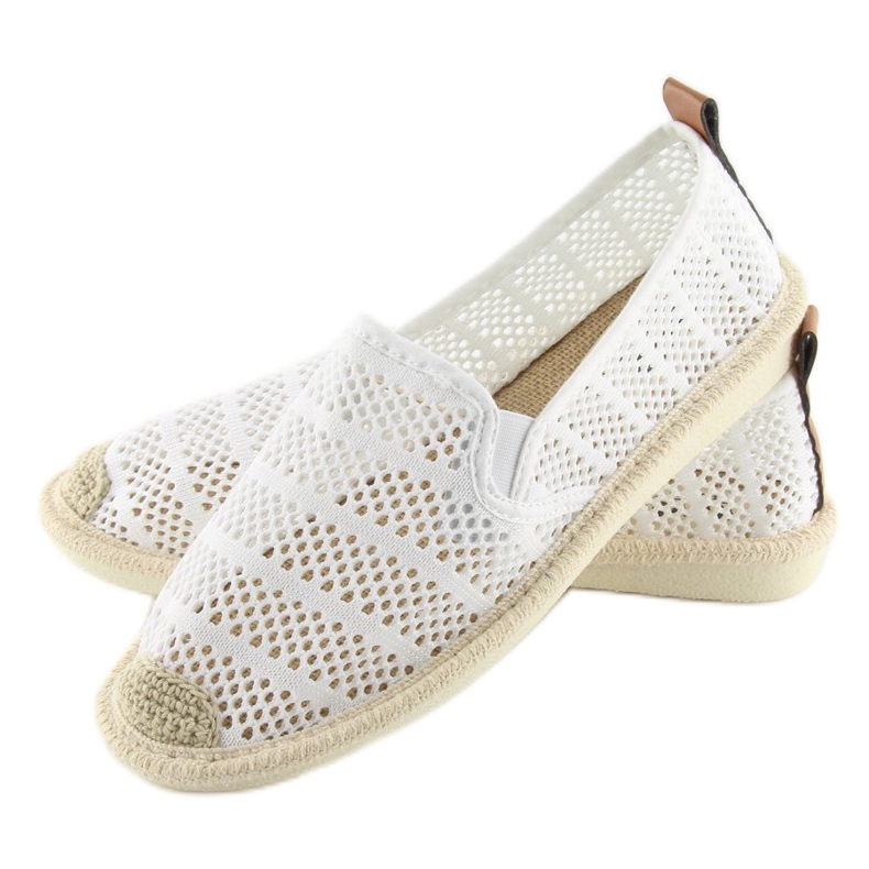 Hvide mesh espadriller F01B Hvide 1