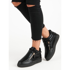 Lgm Sorte sneakers med lynlås 2