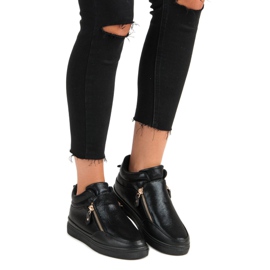Lgm Sorte sneakers med lynlås 1