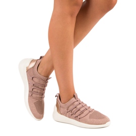 Kylie Tekstil Slip-On Sportssko lyserød 2