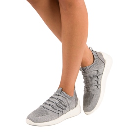 Kylie Tekstil Slip-On Sportssko grå 1