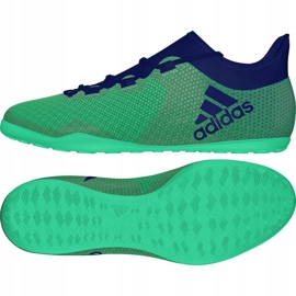 Indendørs sko adidas X Tango 17.3 I M CP9142 turkis, blå grøn 2