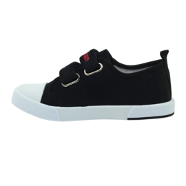 American Club Børnesko sneakers med det amerikanske flag Velcro sort hvid grå rød 2
