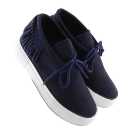 Marineblå damesneakers A-63 D.BLÅ 1