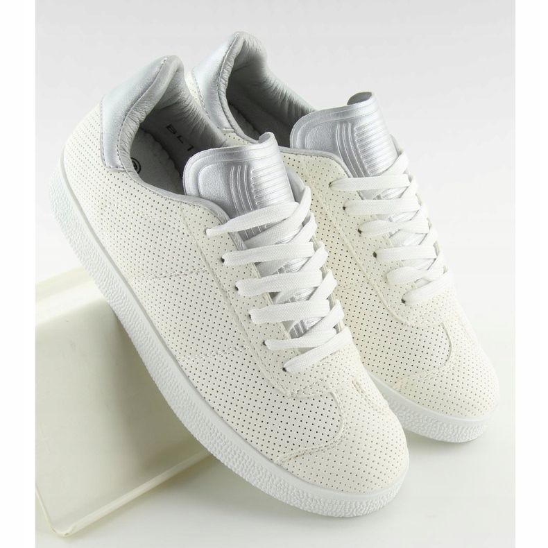 Hvide kvinders sneakers BL131P Hvid 2