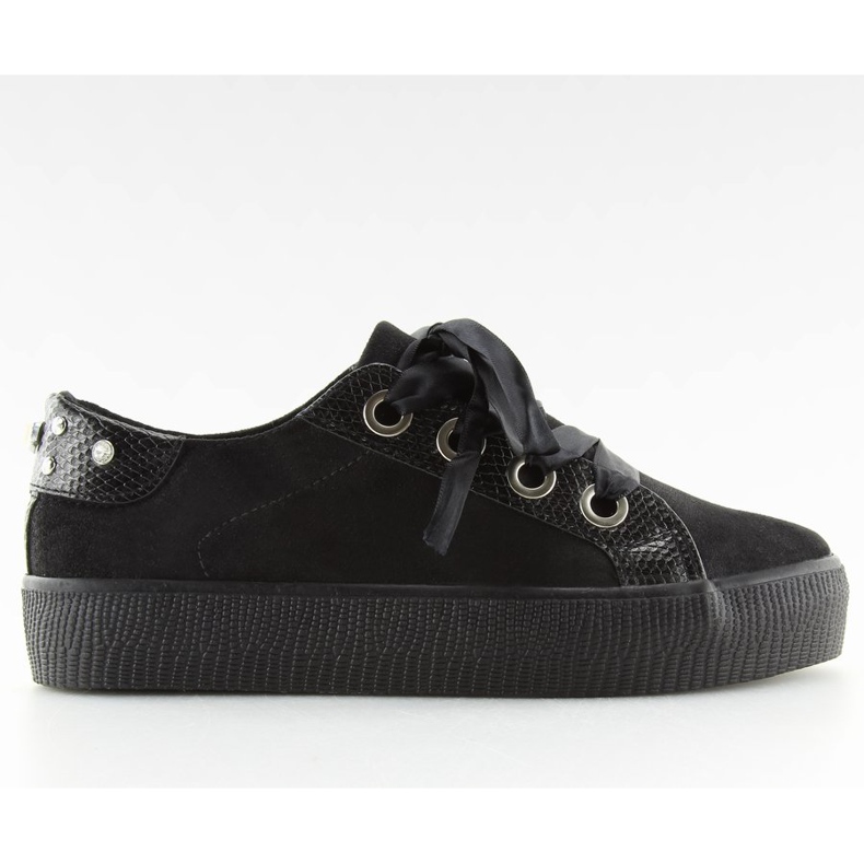 Sorte damesneakers BS096 BAS-1 Sort 2